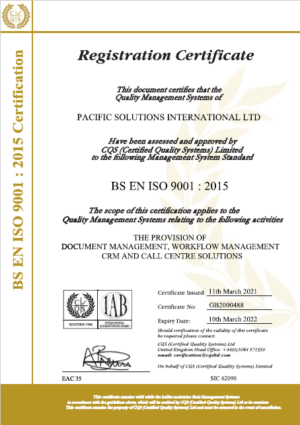 ISO9001 Certificate