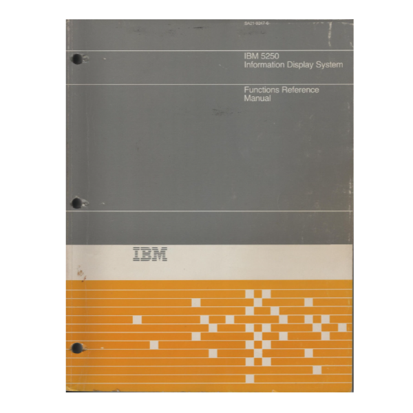 IBM 5250 Manual